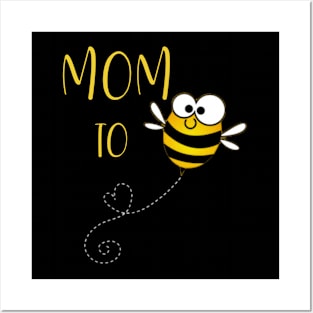 Mom to Bee Shirt, Baby Announcement Posters and Art